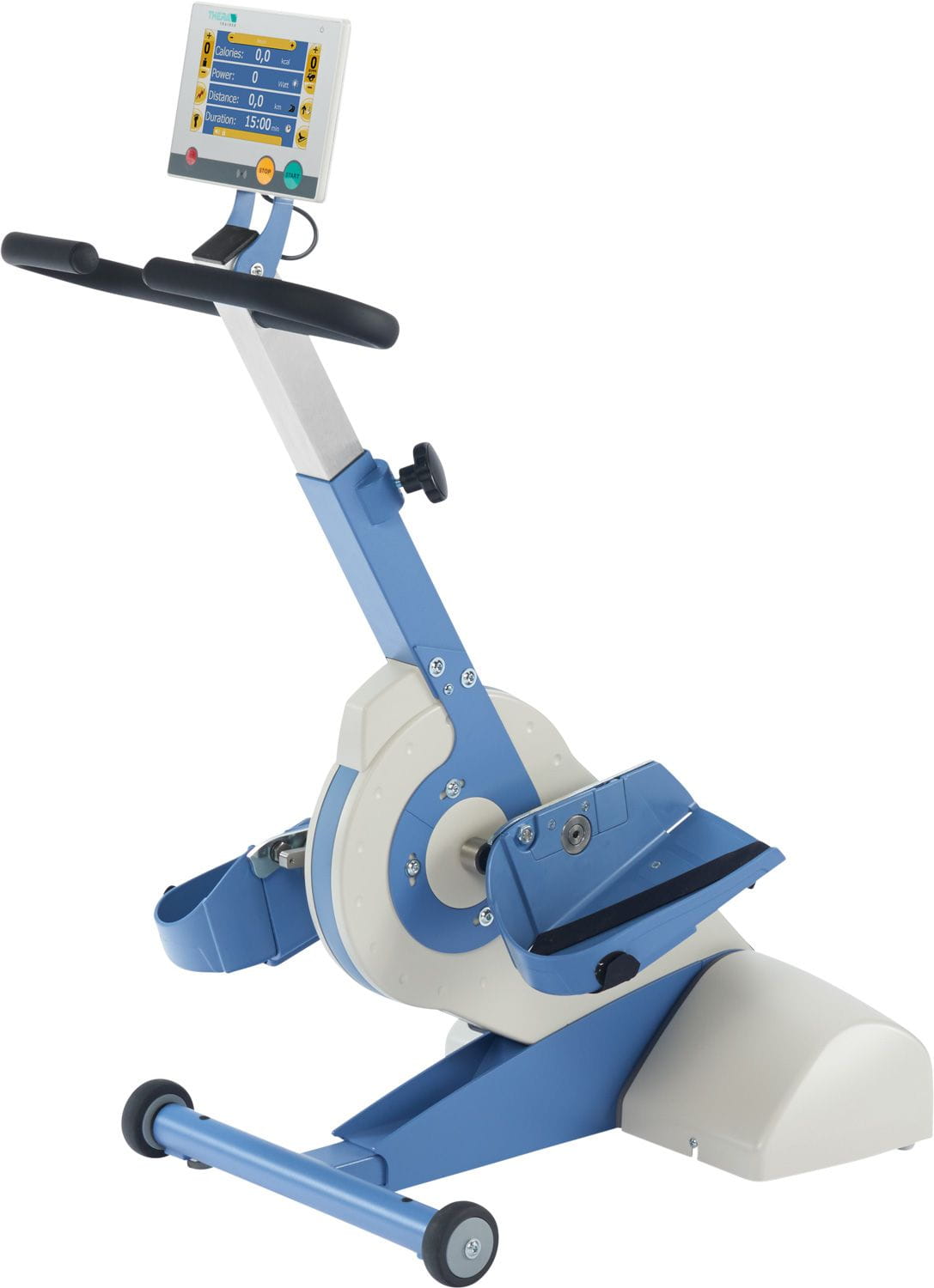 Seitenansicht, THERA-Trainer tigo, groes Display, Beintrainer, ohne Hintergrund