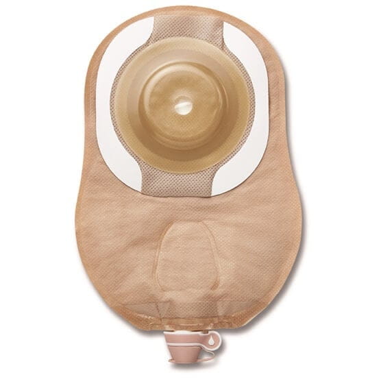 Urostomie-Mehrkammerbeutel einteilig Hollister Moderma Flex CeraPlus soft konvex mit Haftrand, midi