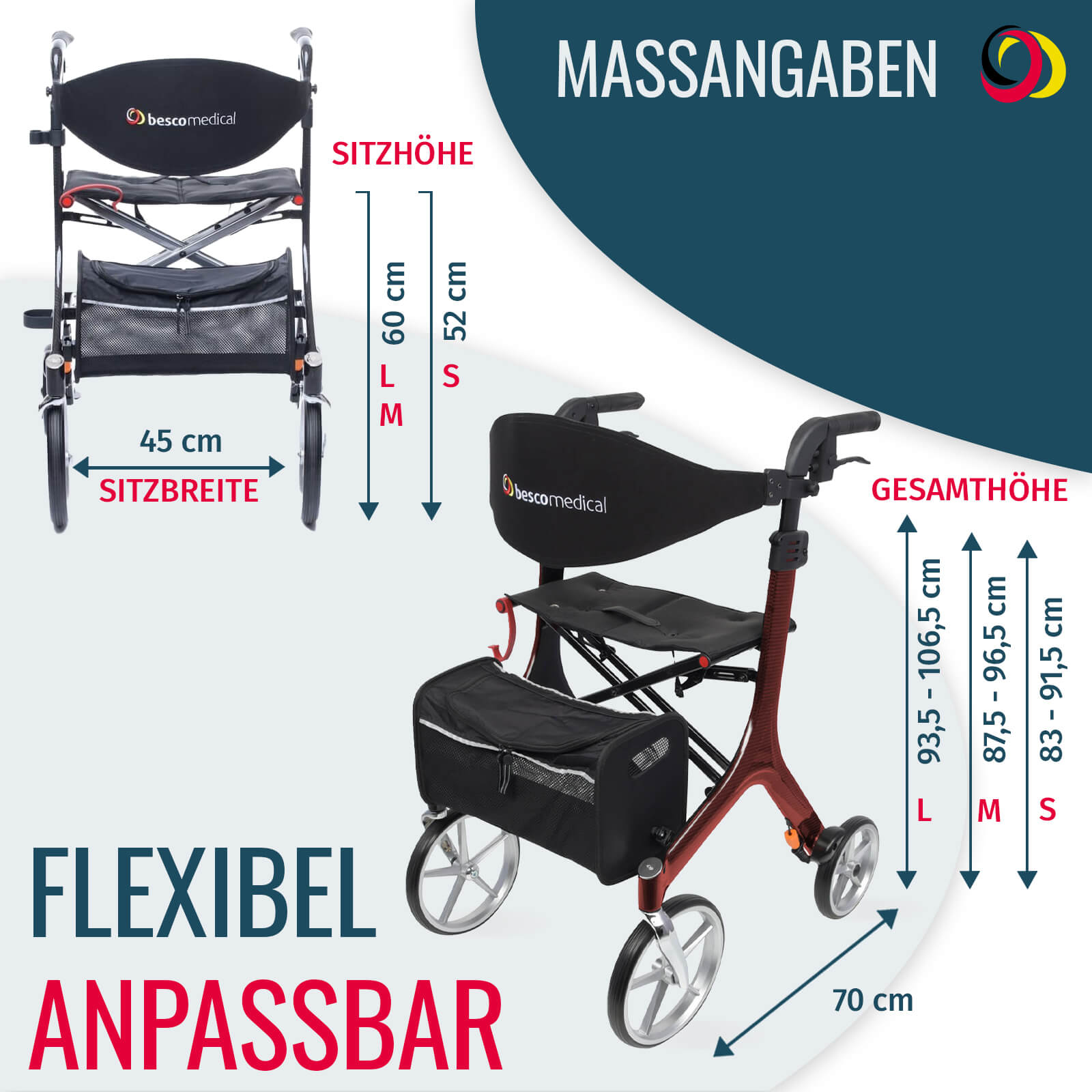 Bescomed Carbon Rollator