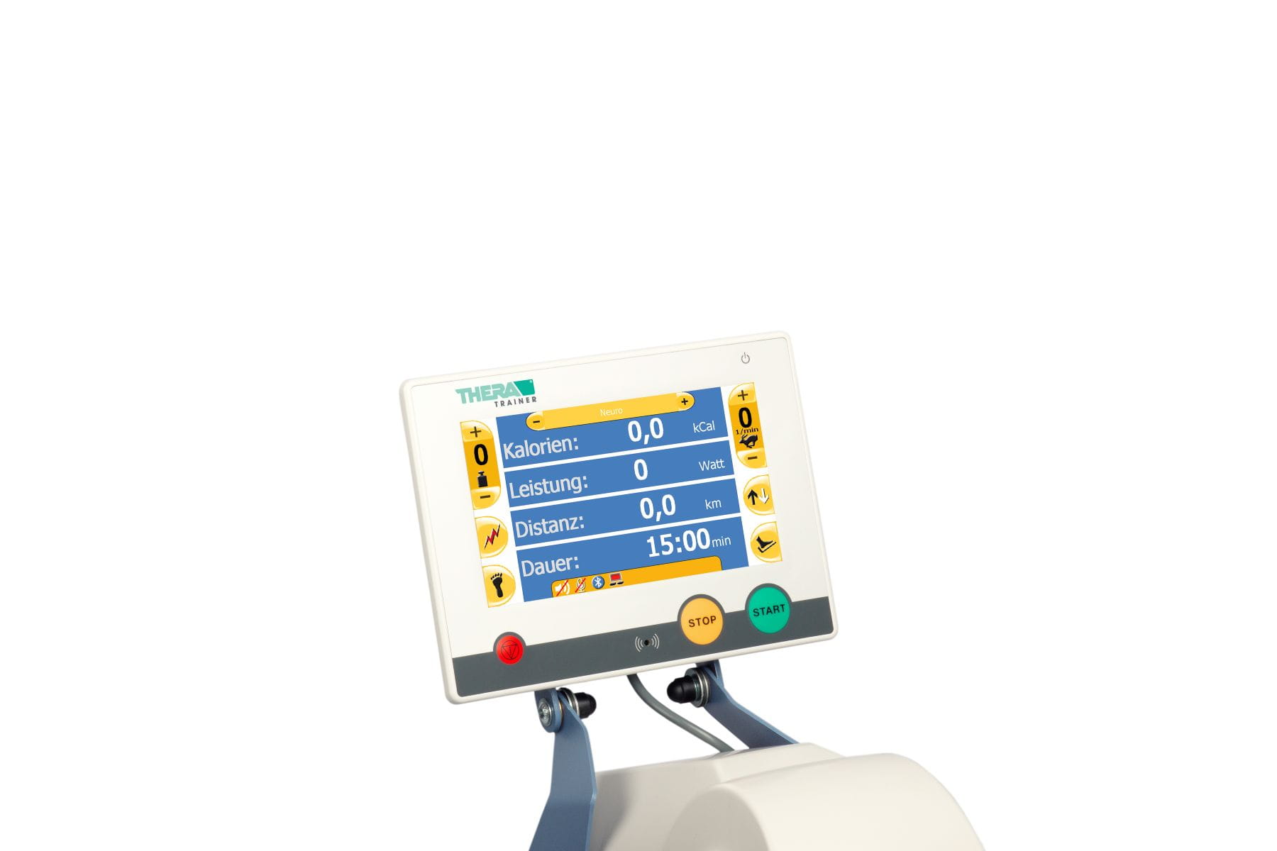 Detailaufnahme groes Display, THERA-Trainer tigo