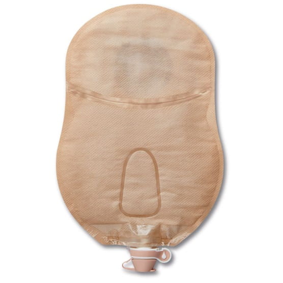 Urostomie-Mehrkammerbeutel einteilig Hollister Moderma Flex CeraPlus soft konvex mit Haftrand, midi