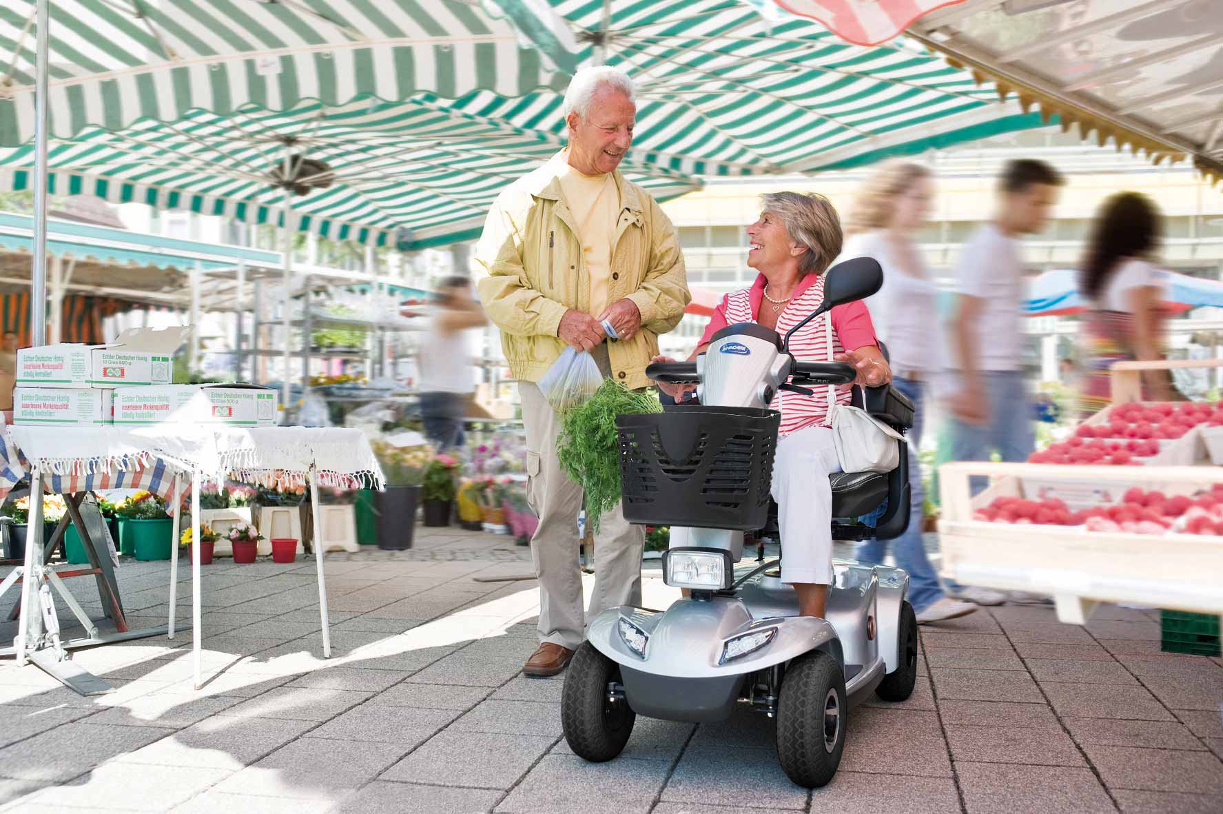 Elektromobil Invacare Leo SILBER