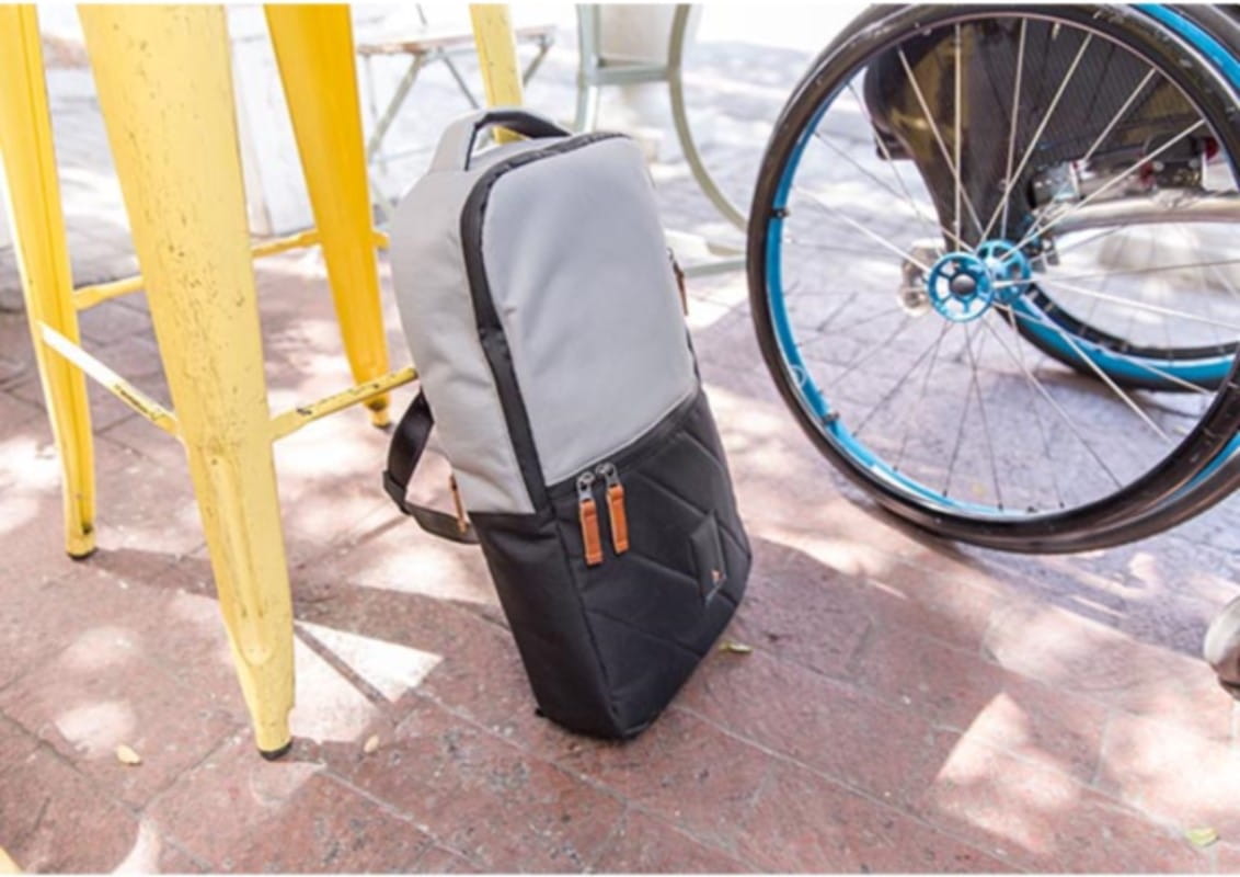 Rollstuhltasche Kinetic Balance Backrest Bag Silber/Schwarz