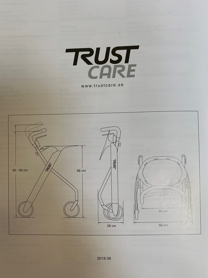 Wohnraum Rollator Let's Dream Trustcare Vorführware