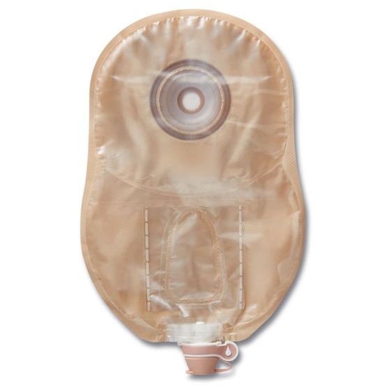 Urostomie-Mehrkammerbeutel einteilig Hollister Moderma Flex CeraPlus soft konvex mit Haftrand, midi