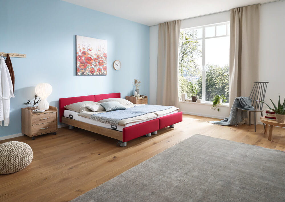 Pflegedoppelbett Burmeier Regia Easy-Switch Partner