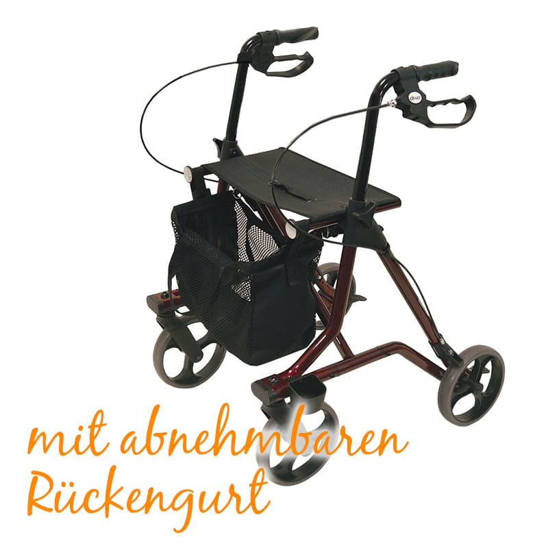 Torro_dunkel-rot56cc1e4697f33 Leichtgewichtrollator Drive Torro Vorführware