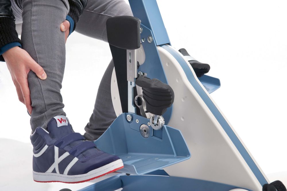 Detailaufnahme Beinsicherung,Positionierung, THERA-Trainer tigo