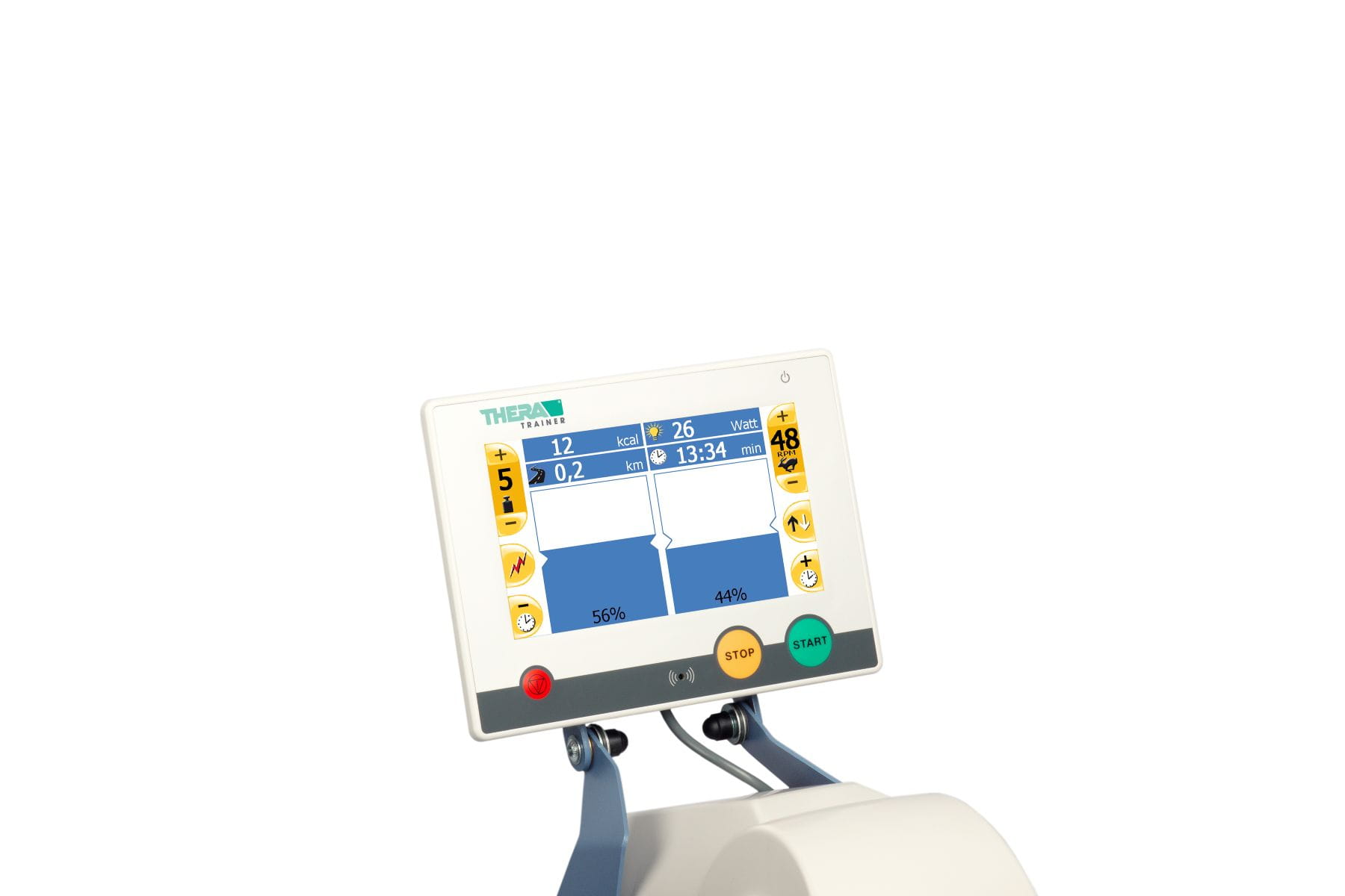 Detailaufnahme groes Display, THERA-Trainer tigo, Darstellung