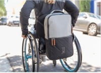 Rollstuhltasche Kinetic Balance Backrest Bag Silber/Schwarz